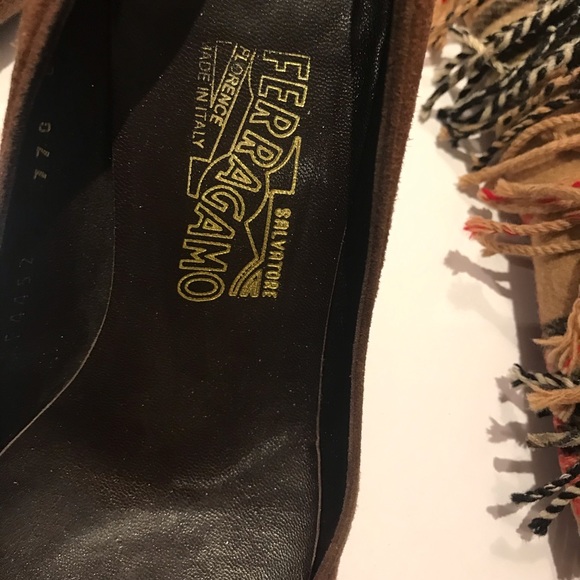 Salvatore Ferragamo Brown Suede Shoes - Picture 4 of 5